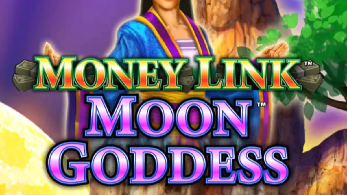 Money Link Moon Goddess slot interface com tema de jardim lunar
